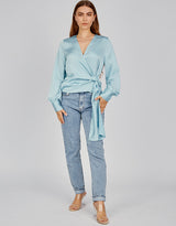 M7697Baby Blue-blouse-top