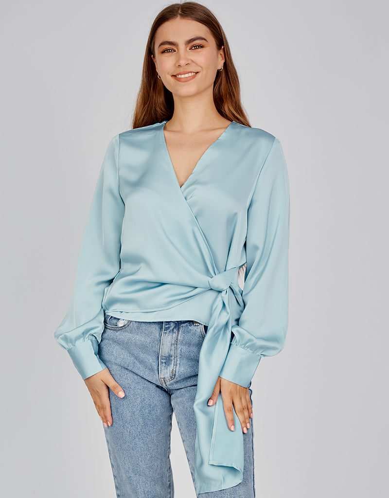 M7697Baby Blue-blouse-top