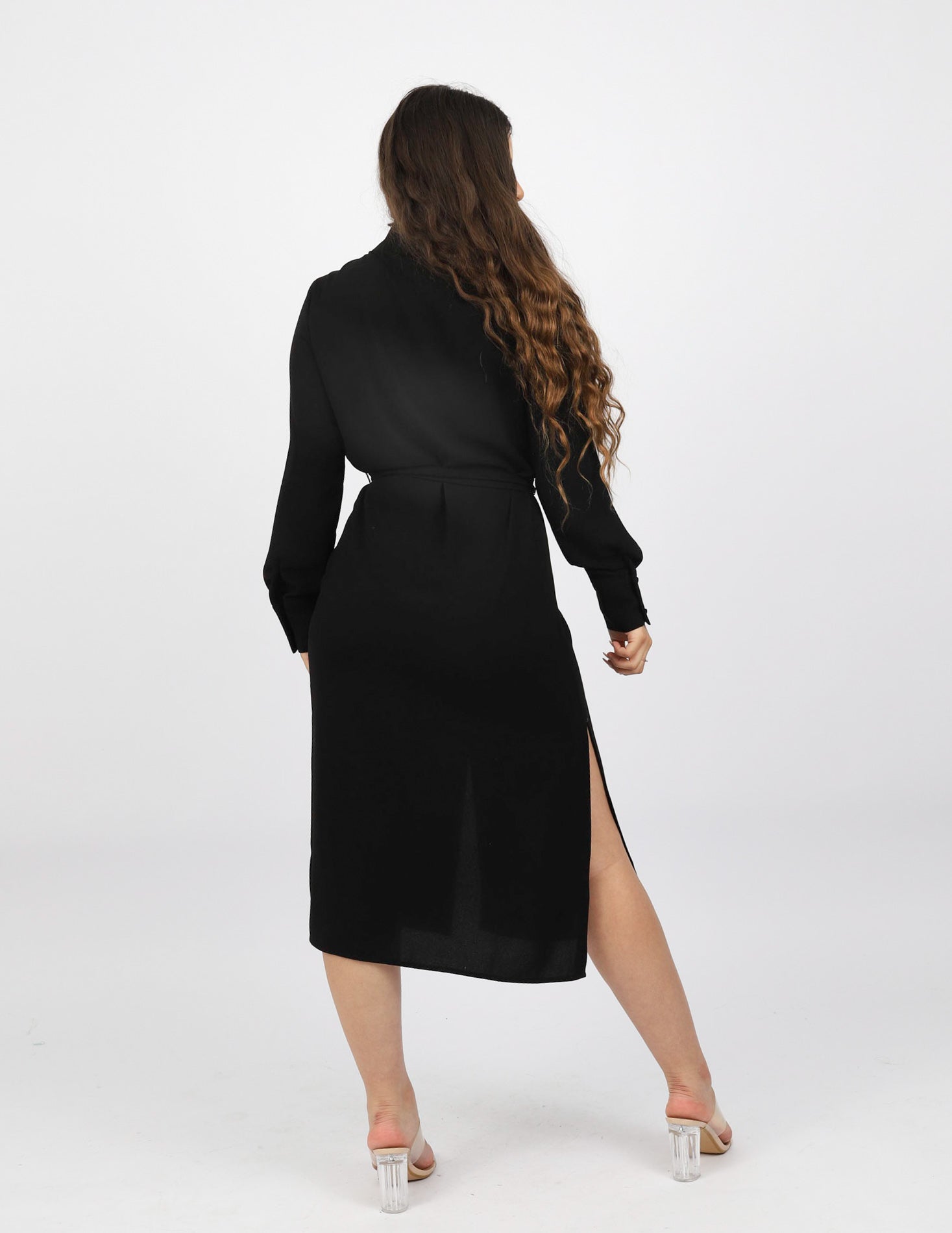 M7723Black-shirt-dress
