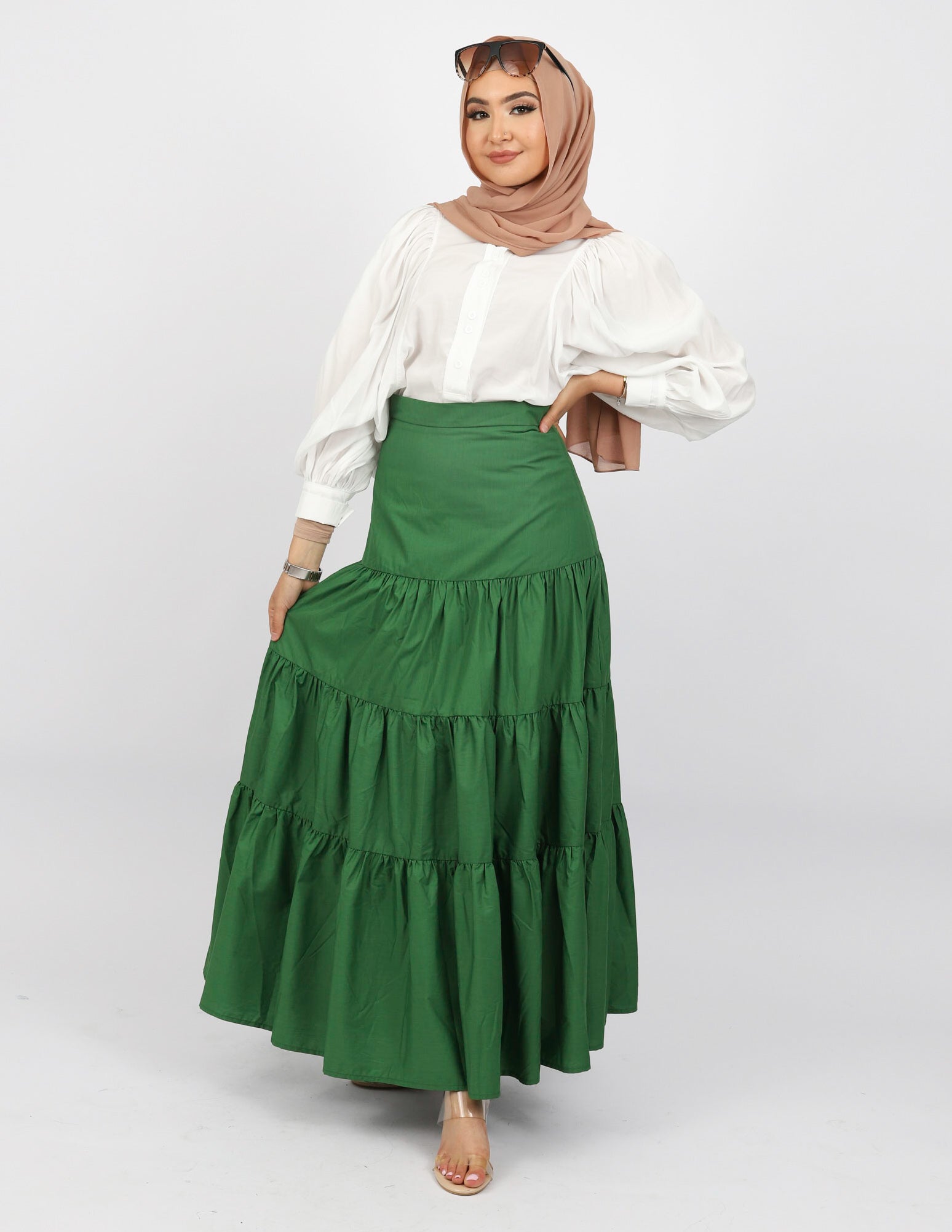 M7738Green-skirt