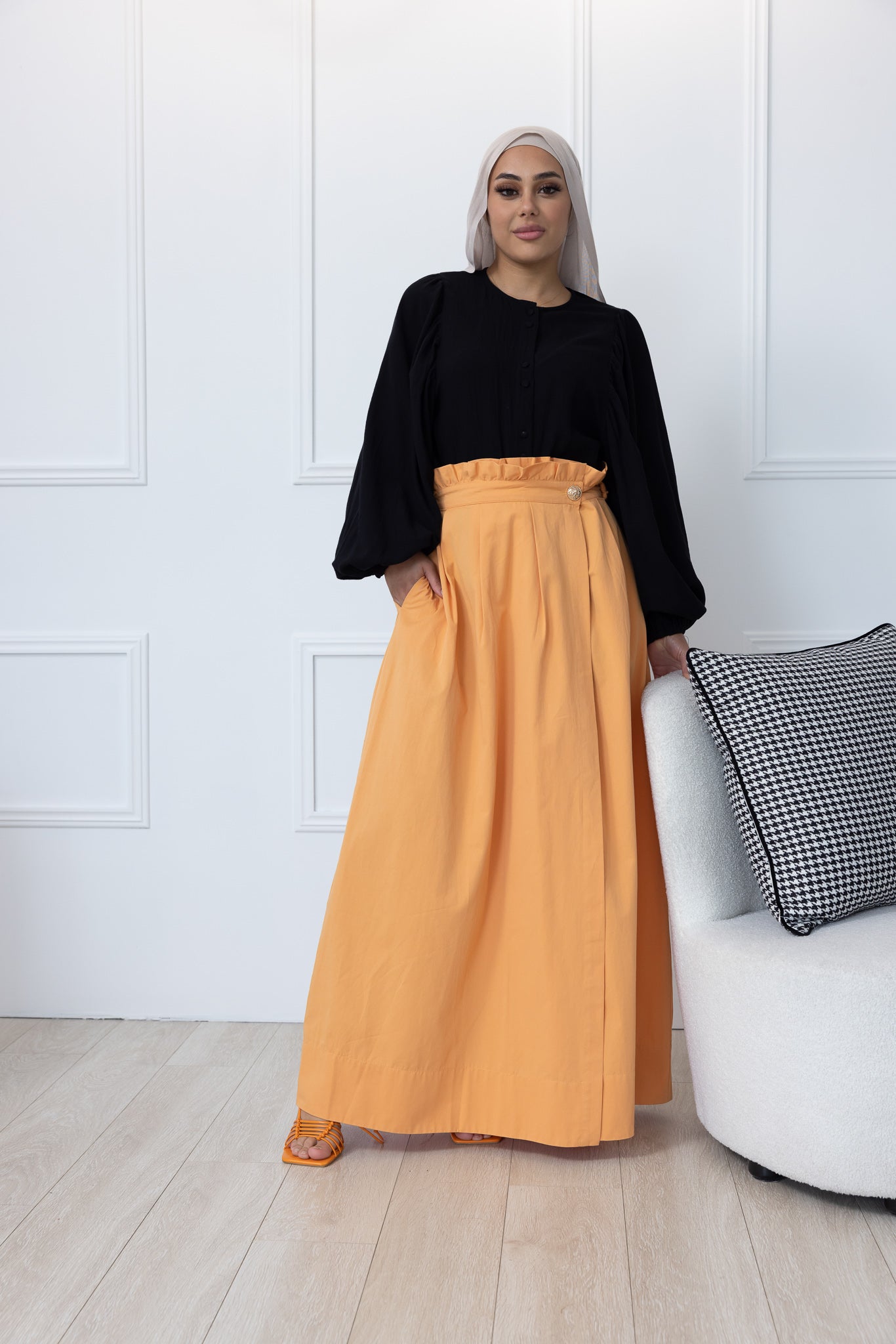 M7786Orange-skirt