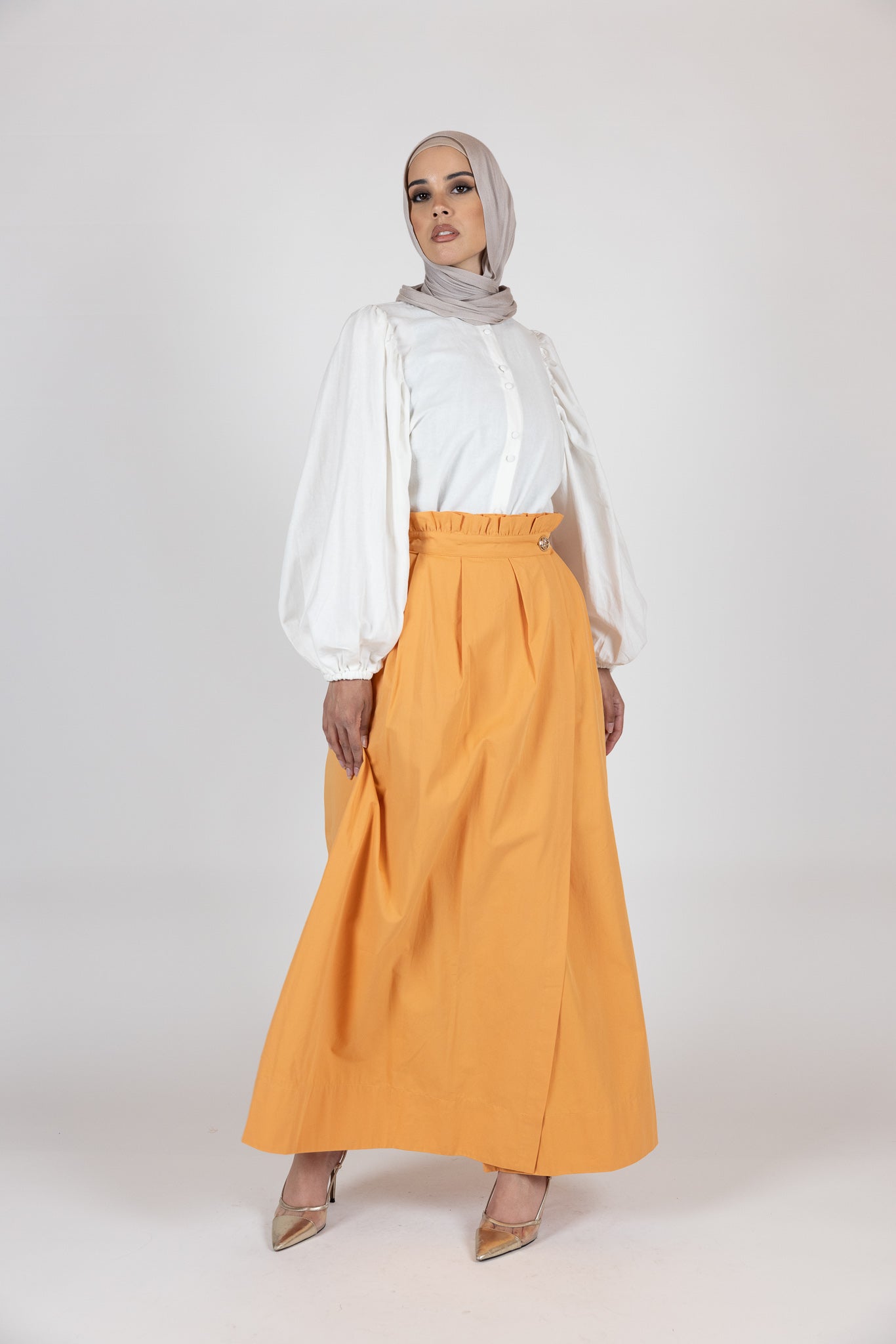 M7786Orange-skirt