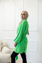 M7809-1Limegreen-blouse-top