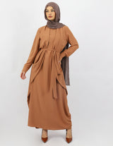 M7836Tan-dress-abaya