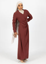 M7879Chocolate-dress-abaya