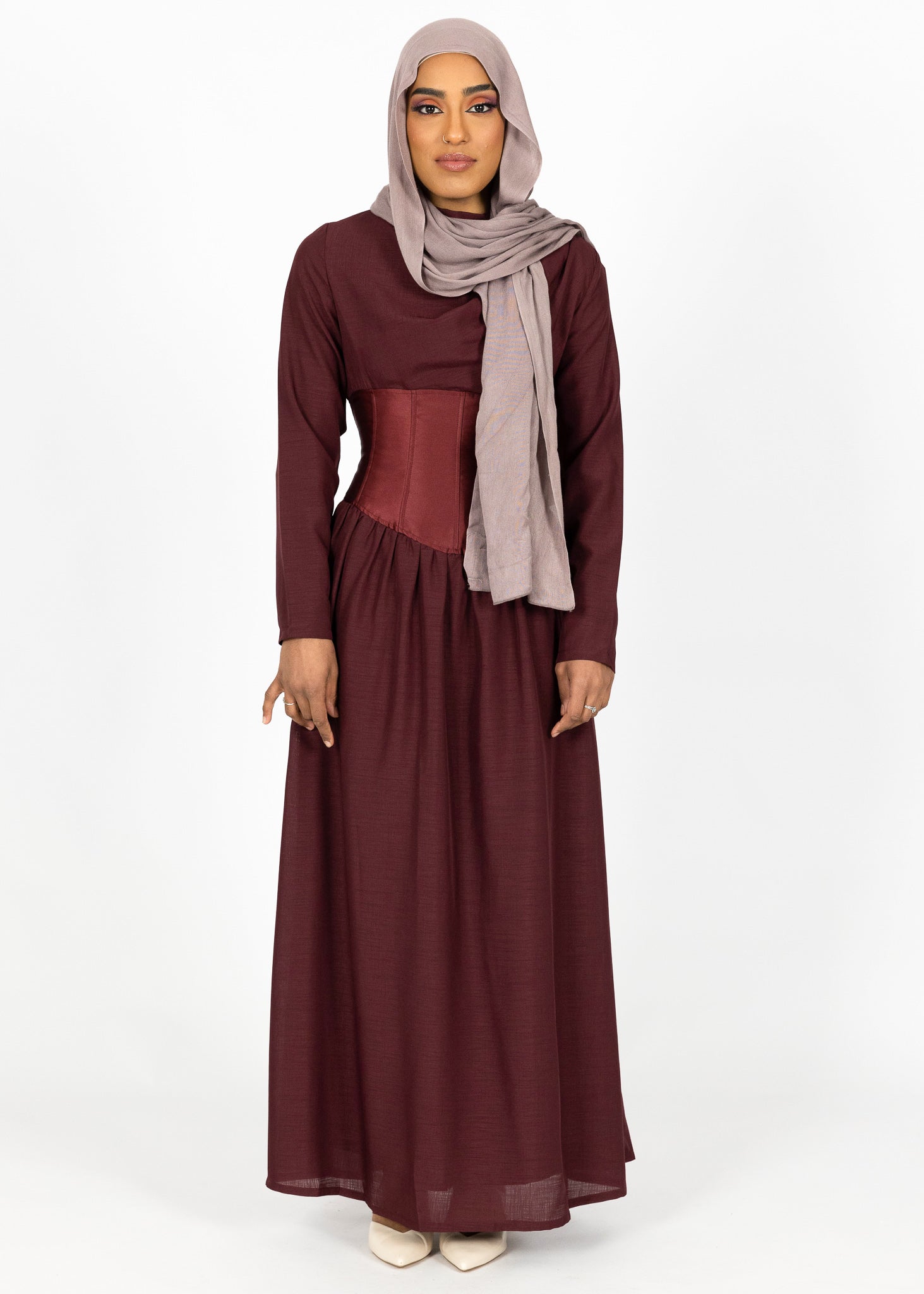 M7909Chocolate-dress-abaya