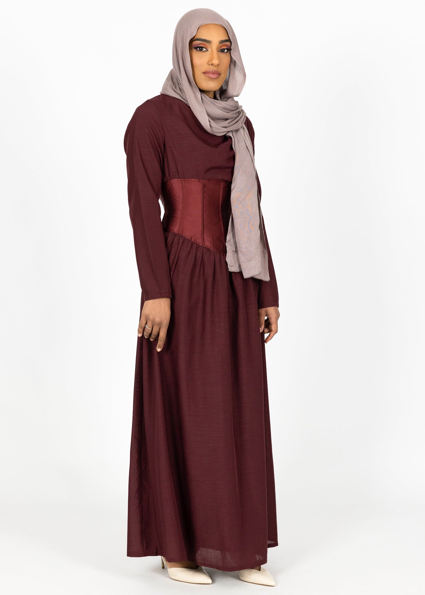 M7909Chocolate-dress-abaya