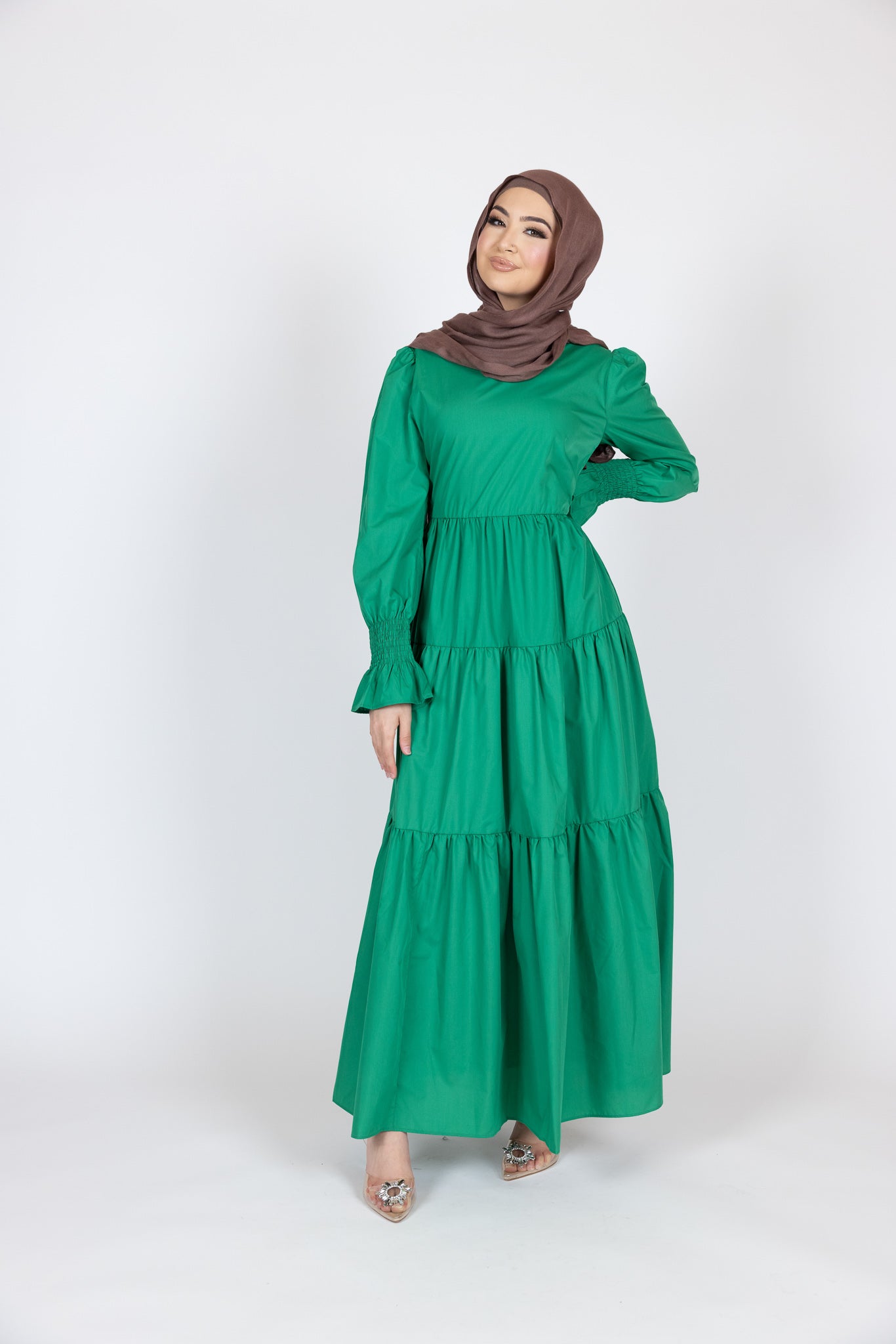 M8110Green-dress-abaya
