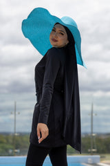 M8136SBlack-swimwear-shawl