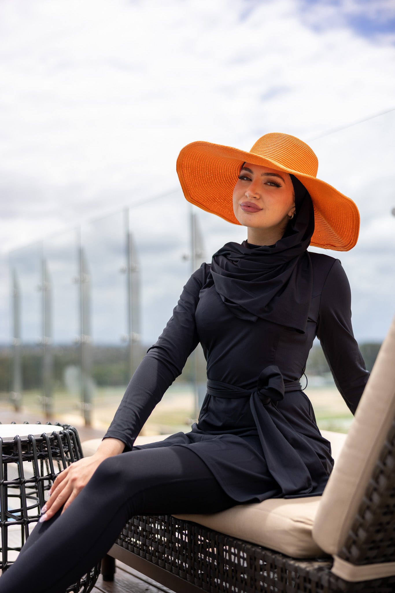 M8136SBlack-swimwear-shawl