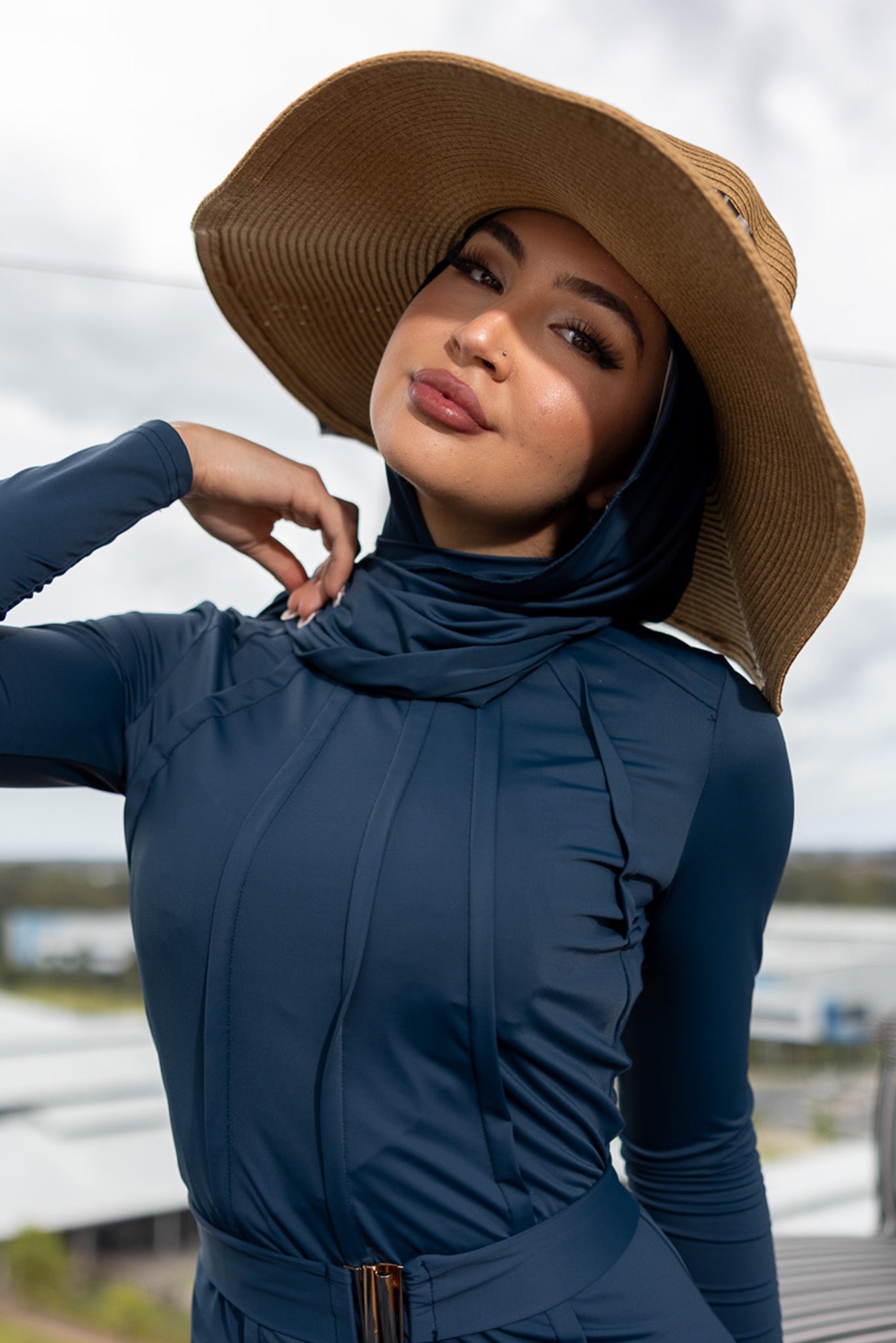 M8136SDeepseablue-swimwear-shawl