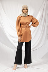 M8219Peach-blouse-top