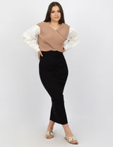 MDL00011Blk-skirt-knit