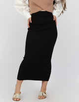 MDL00011Blk-skirt-knit