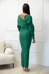 MZC001Green-dress-knit