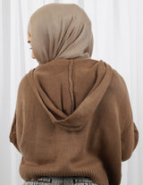 Crop Hooded Knit Top