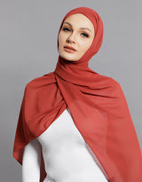 Chiffon Shawl - Shades of Red
