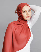 Chiffon Shawl - Shades of Red