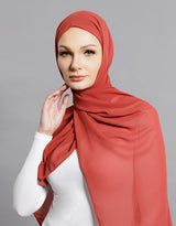 Chiffon Shawl - Shades of Red