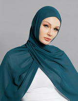 Chiffon Shawl - Shades of Green
