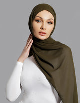 Chiffon Shawl - Shades of Green