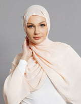 Chiffon Shawl - Light Nude Beige