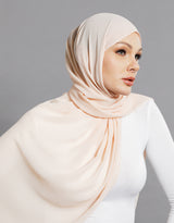 Chiffon Shawl - Light Nude Beige