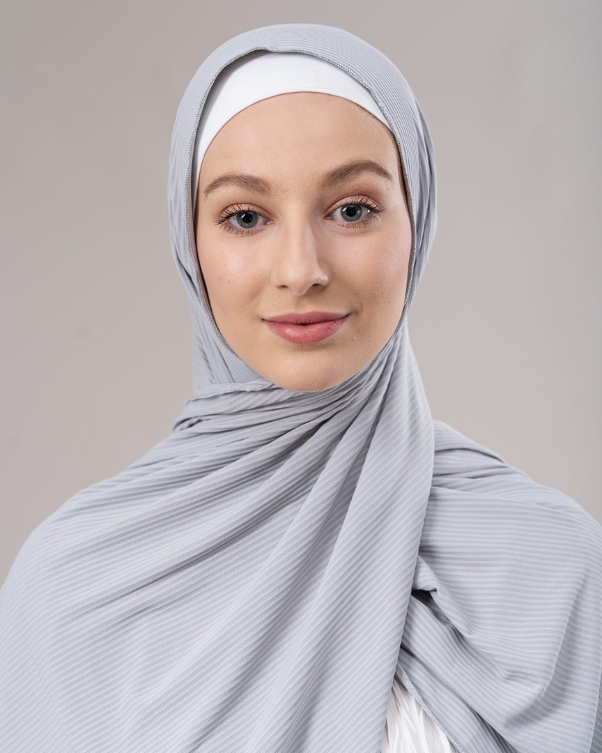 Scarves Online - Ribbed Jersey Shawl - Light Shades | Modelle
