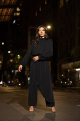 SM7882Black-top-pants-outfit-set