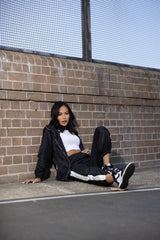 SM7911Black-jacket-pants-set