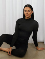 Luxe Lycra High Neck Body Top