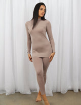 Luxe Lycra High Neck Body Top