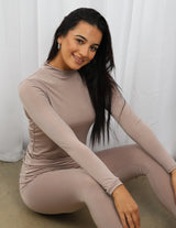 Luxe Lycra High Neck Body Top