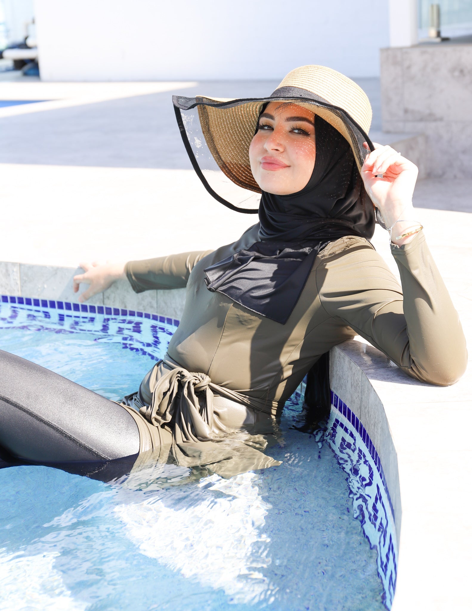 SW1005Khaki-swim-top