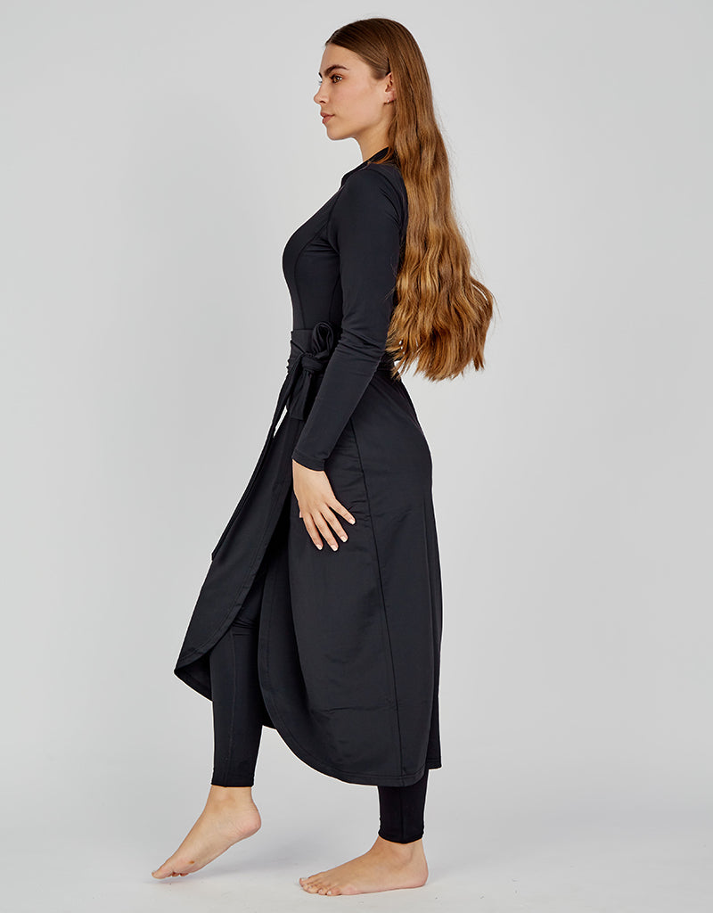 SW1010-Black-swim-sarong-skirt