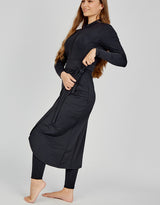 SW1010-Black-swim-sarong-skirt