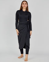 SW1010-Black-swim-sarong-skirt
