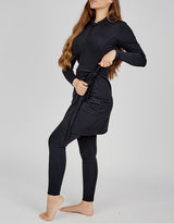 SW1010HALF-Black-swim-sarong-skirt