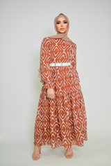 TQ1040-Tan-dress-abaya
