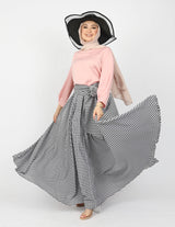 WS6127Check-skirt