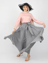 WS6127Check-skirt