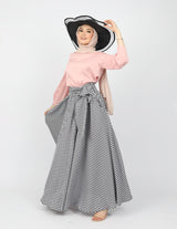 WS6127Check-skirt