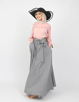 WS6127Check-skirt