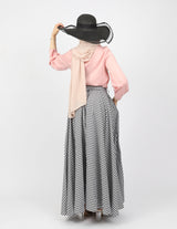 WS6127Check-skirt