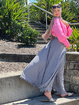 WS6127Check-skirt