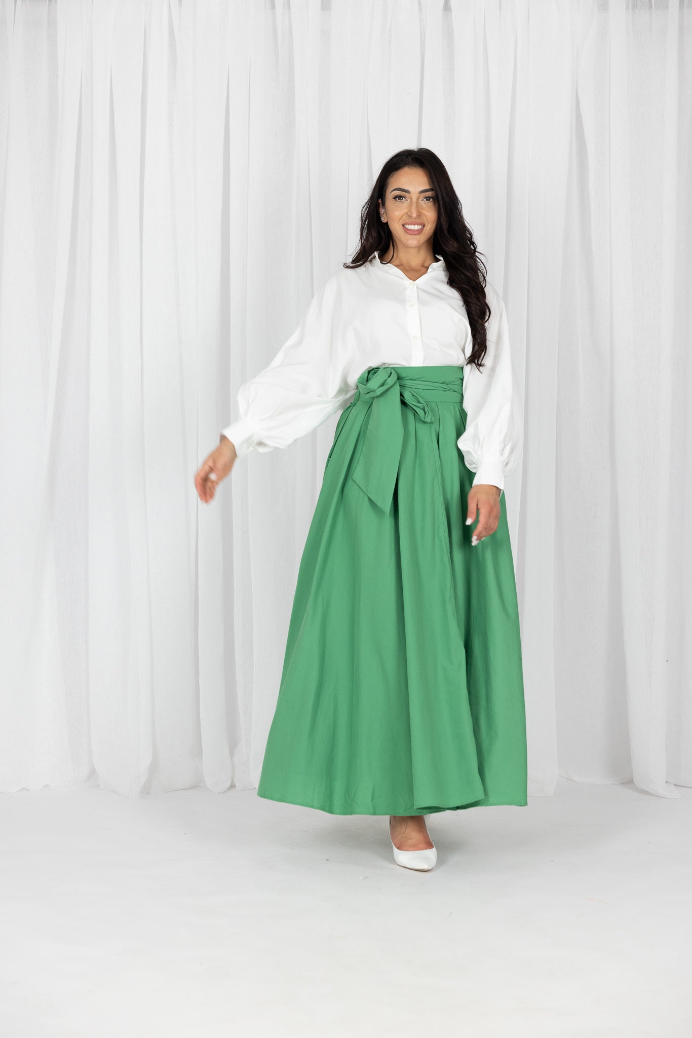 WS6127Green-skirt