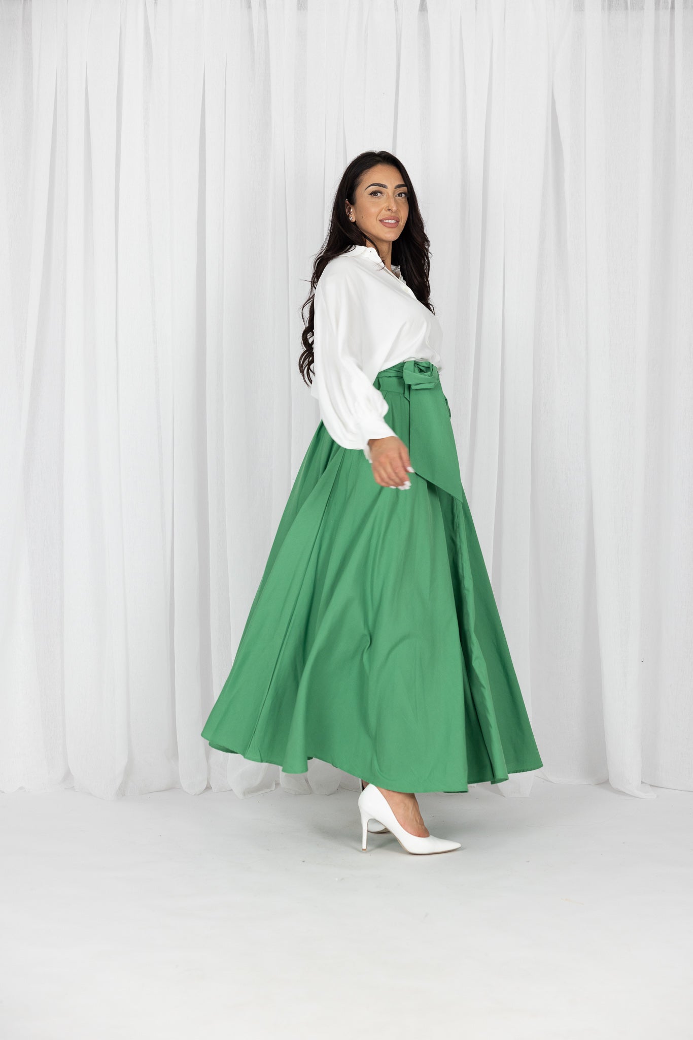 WS6127Green-skirt