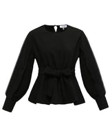 WS6456Blk-blouse-top