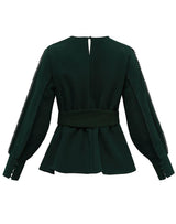 WS6456EGreen-blouse-top