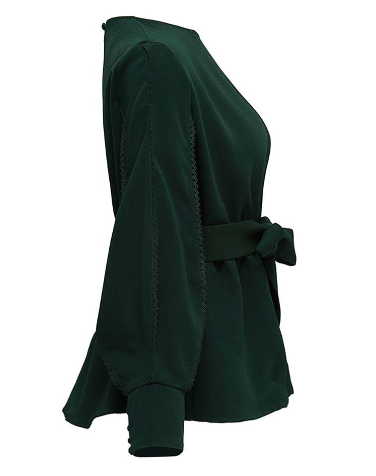 WS6456EGreen-blouse-top